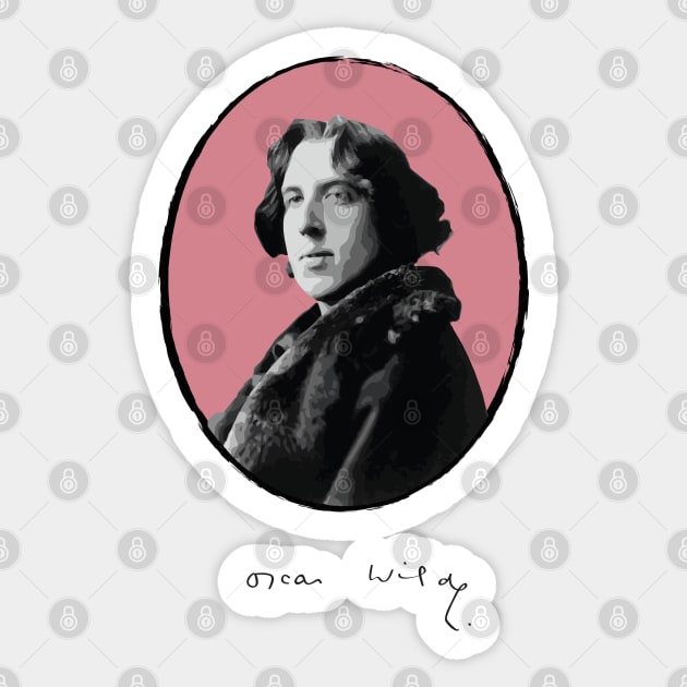 Authors - Oscar Wilde Sticker by PrintablesPassions